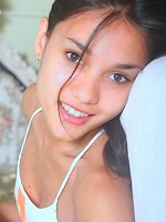 Busty brunette teen